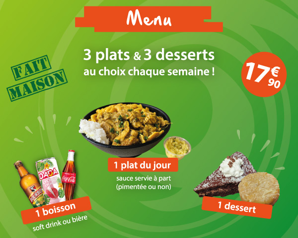 Menu 2025 - Formule à 17,90 €